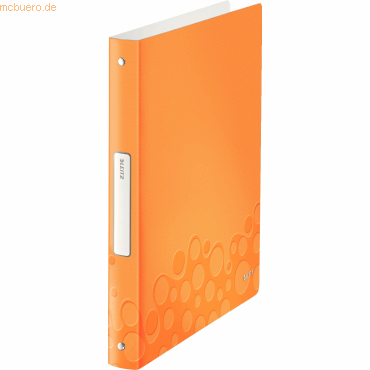 Leitz Ringbuch Wow A4 4 Ringe 25mm orange metallic