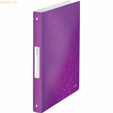10 x Leitz Ringbuch Wow A4 4 Ringe 25mm violett