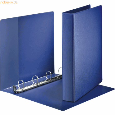 6 x Leitz Ringbuch A4 4-Ringe 30mm blau