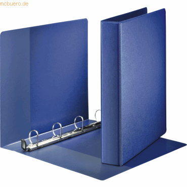 4 x Leitz Ringbuch A4 4-Ringe 40mm blau