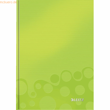 6 x Leitz Notizbuch Wow A5 80 Blatt 90g/qm kariert grn metallic