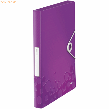 5 x Leitz Ablagebox Wow A4 PP 30mm violett