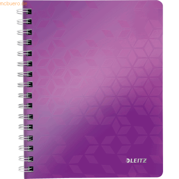 Leitz Notizbuch Wow A5 80 Blatt 80g/qm liniert violett