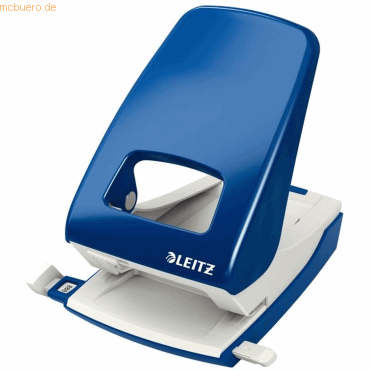 Leitz Registraturlocher 4,0mm mit Anschlagschiene blau in Blisterverpa