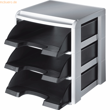 Leitz Briefablage-Set A4 3 Briefkrbe blau