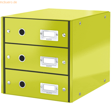 Leitz Schubladenbox 3 Fcher Karton grn