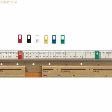 Leitz Fenstersignale 7mm farbig sortiert VE=50 Stck