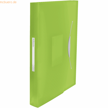 5 x Esselte Fchermappe Vivida A4 PP 6 Fcher transluzent grn
