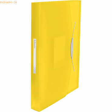 5 x Esselte Fchermappe Vivida A4 PP 6 Fcher transluzent gelb