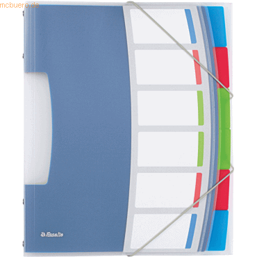 10 x Esselte Ordnungsmappe Vivida A4 6 Fcher mehrfarbig