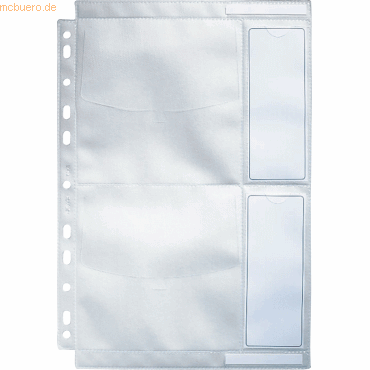 10 x Leitz CD-Hlle A4 transparent