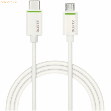 Leitz Daten-Lade-Kabel USB-C / Micro-USB 2.0 1m wei