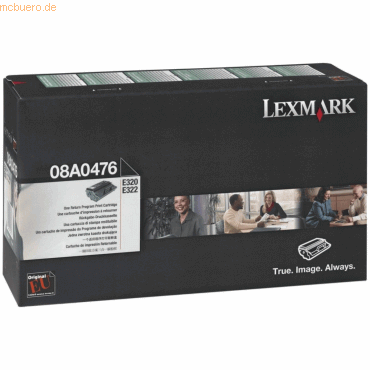 Lexmark Rckgabe-Tonerkartusche Lexmark 08A0476 E320 schwarz