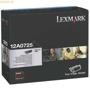 Lexmark Rckgabe-Tonerkartusche Lexmark 12A0725 SE3455 schwarz