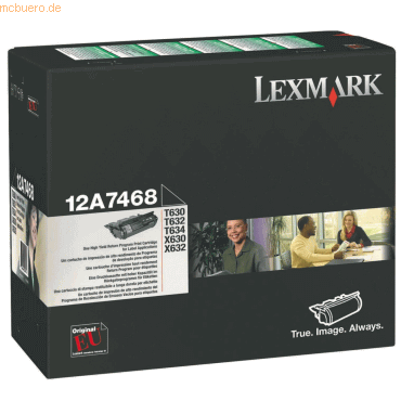 Lexmark Etiketten-Toner (Rckgabe-Tonerkartusche) Lexmark 12A7468 T630