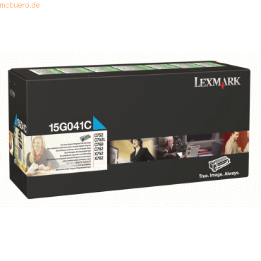 Lexmark Rckgabe-Tonerkartusche Lexmark 15G041C C752 cyan