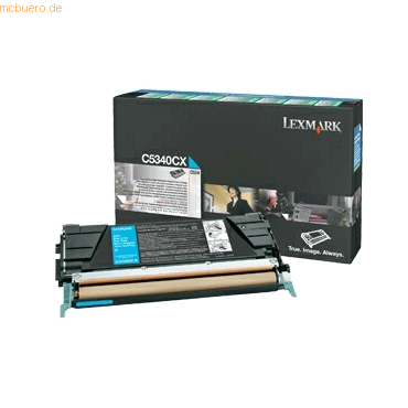 Lexmark Toner Original Lexmark C5340CX cyan