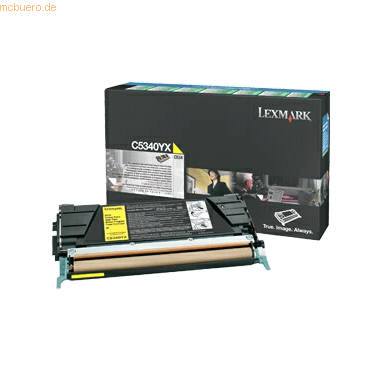 Lexmark Toner Original Lexmark C5340YX gelb
