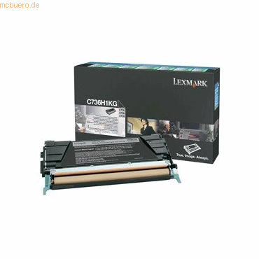 Lexmark Lasertoner Original Lexmark C736H1KG schwarz