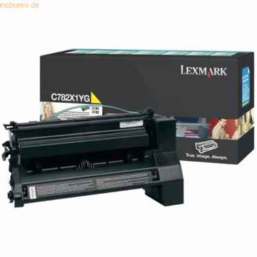 Lexmark Toner Original Lexmark C782X1YG gelb