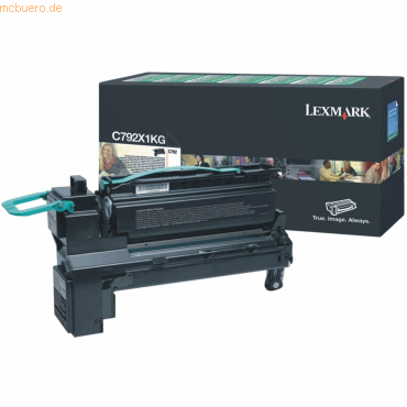 Lexmark Toner Lexmark C792X1KG schwarz
