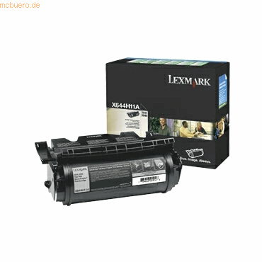 Lexmark Toner Original Lexmark X644H11E schwarz