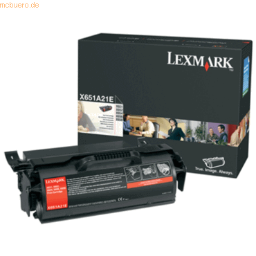 Lexmark Toner Lexmark X651A21E X651 schwarz