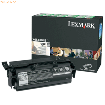 Lexmark Rckgabe-Tonerkartusche Lexmark X654X04E X654 schwarz
