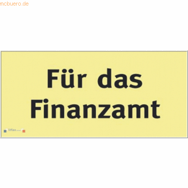 Litfax Haftnotizen gelb Fr das Finanzamt 1PG = 500 Stck
