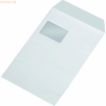 k.A. Versandtaschen C4 mit Fenster 100g/qm gummiert wei VE=250 Stck