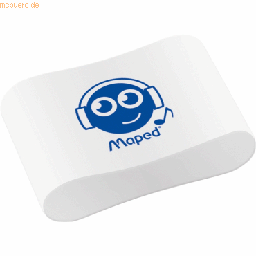 40 x Maped Radierer Essentials Soft kleines Format mit Smileys weiß/bl