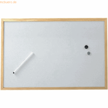 10 x Maul Whiteboard mit Holzrahmen 30x40cm