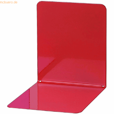 Maul Buchsttzen Metall breit 14x12x14cm rot VE=2 Stck