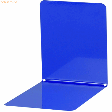 Maul Buchsttzen Metall breit 14x12x14cm blau VE=2 Stck