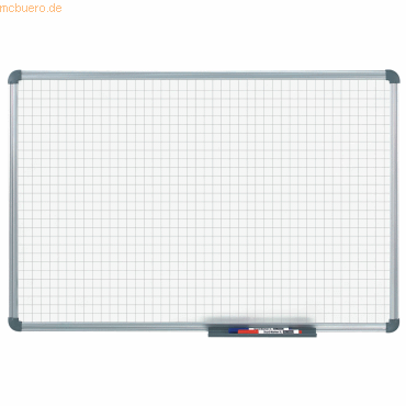 Maul Whiteboard Office 100x150 cm Raster 20x20mm grau
