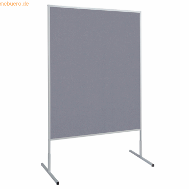 Maul Moderationstafel Standard grau 150x120 cm beidseitig als Pinnwand