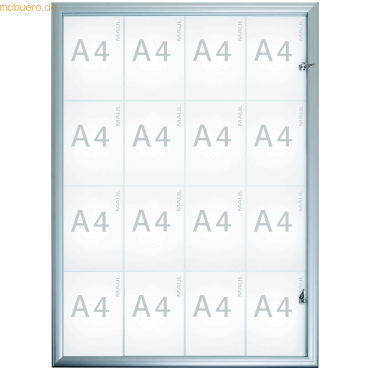 Maul Schaukasten advanced ESG 16xA4 aluminium Auenbereich 128,6x93,8x