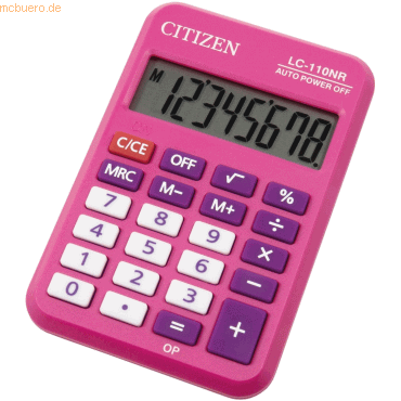 Citizen Taschenrechner LC-110NR Color pink