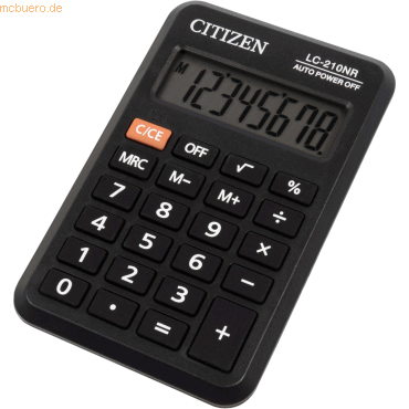 Citizen Taschenrechner LC-210NR schwarz