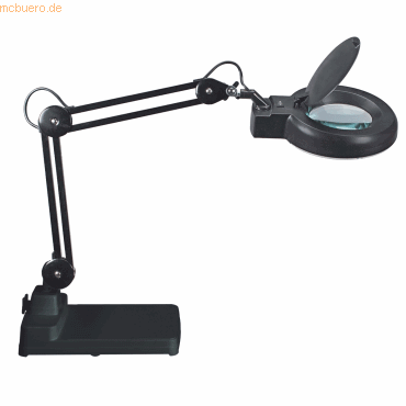 Maul Lupenleuchte Maulviso mit Standfu schwarz