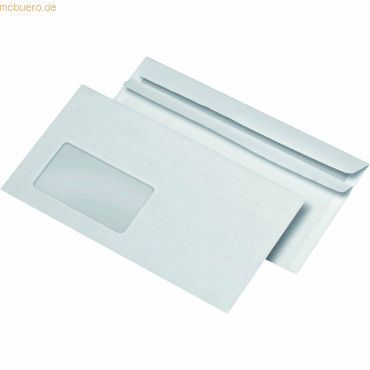k.A. Briefumschlge DINlang mit Fenster selbstklebend wei VE=1000 St