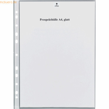 k.A. Prospekthllen A4 60my glasklar VE=100 Stck