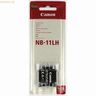 Canon Akku für Canon IXUS 172 Li-Ion 3,6 Volt 800 mAh schwarz