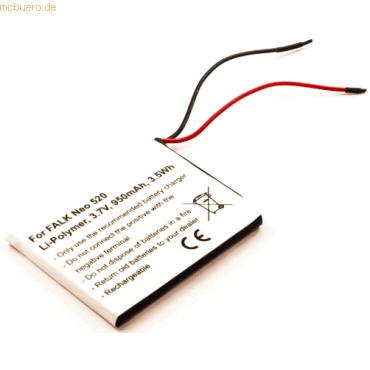 k.A. Akku fr Falk NEO 520 Li-Pol 3,7 Volt 950 mAh schwarz