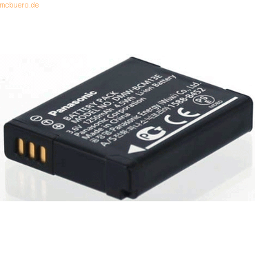 Panasonic Akku fr Panasonic LUMIX DMC-TZ57 Li-Ion 3,6 Volt 1250 mAh s