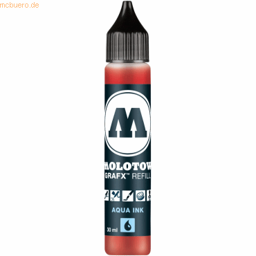 Molotow Nachflltinte Aqua fr Pump Softliner 30ml zinnoberrot