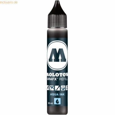 Molotow Nachflltinte Aqua fr Pump Softliner 30ml tiefschwarz
