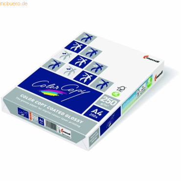 4 x Mondi Farbkopierpapier Mondi Color Copy coated glossy A4 250g/qm w