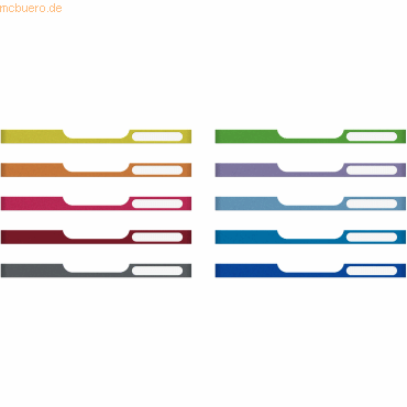 Exacompta Frontplatte Modulo A4 26mm farbig sortiert VE=10 Stck