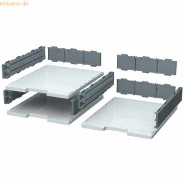 Exacompta Fach-Set Modulodoc mausgrau/lichtgrau Hhe 56mm